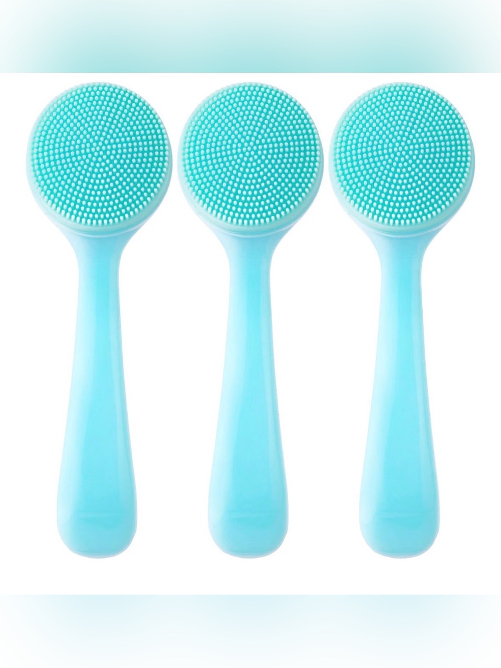 New! 3pcs Silicone Manual Face Scrubber, Soft Face Scrubber Exfoliator